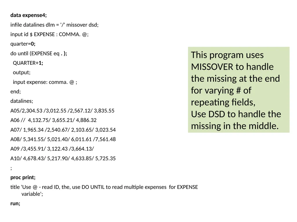 Chapter 20 Creating Multiple Observations from a - slide 23 of 24