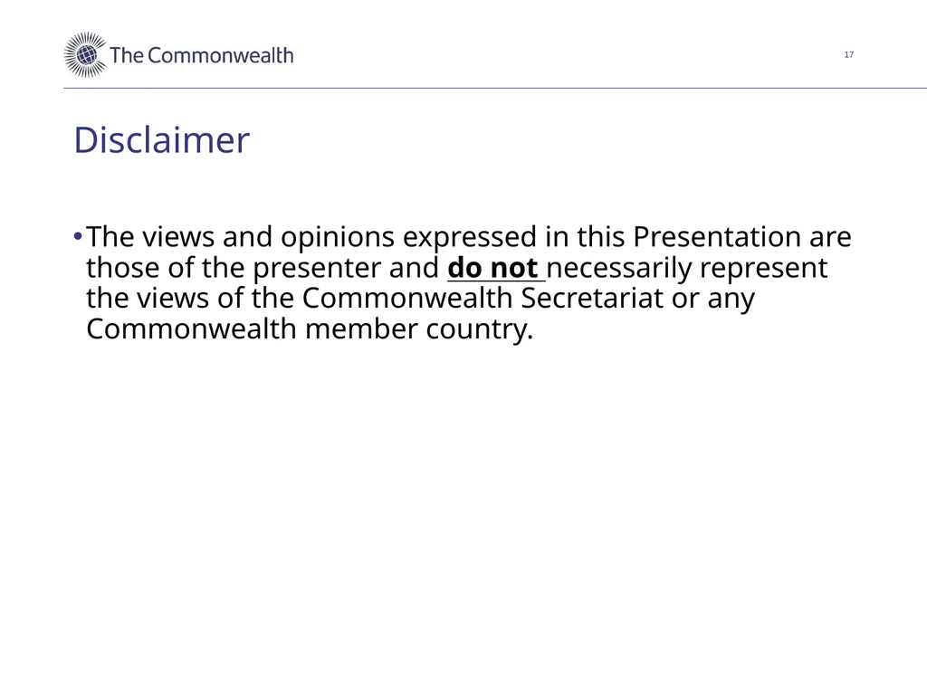 Discussion of an equalisation measure for - slide 17 of 18