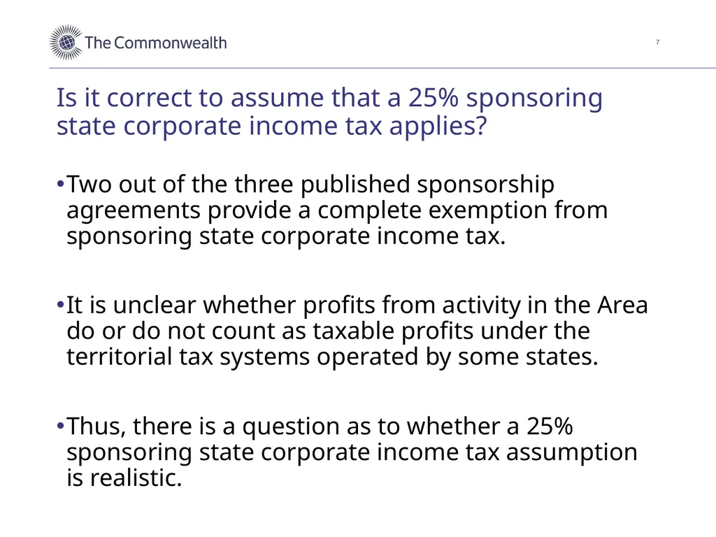 Discussion of an equalisation measure for - slide 7 of 18