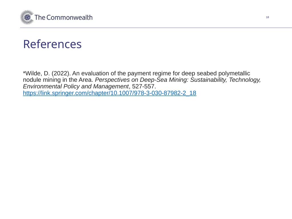 Discussion of an equalisation measure for - slide 18 of 18