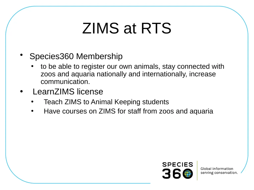 LearnZIMS at Roskilde Technical College Denmark - slide 10 of 26