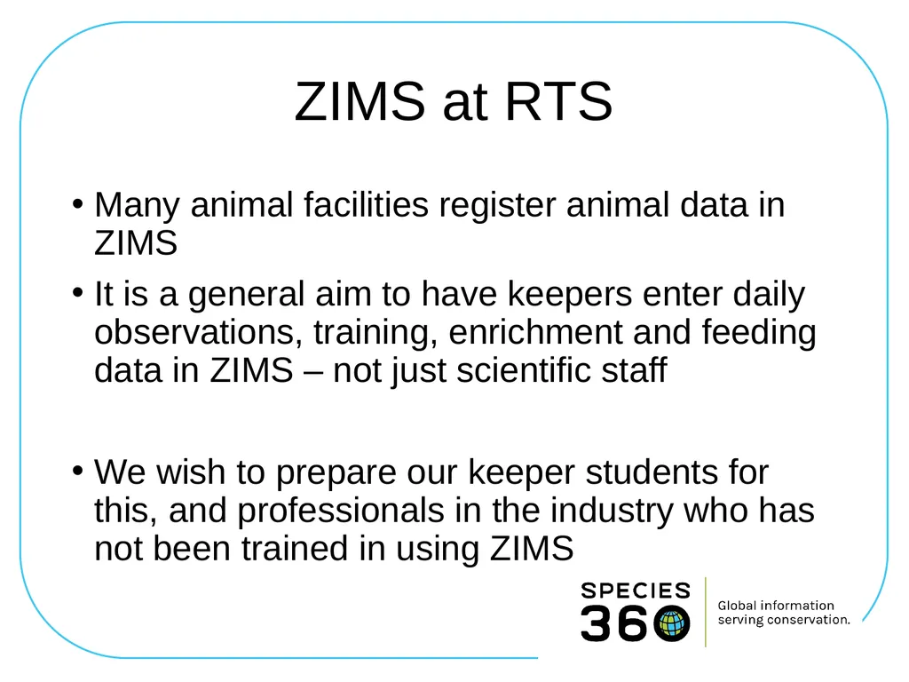 LearnZIMS at Roskilde Technical College Denmark - slide 9 of 26