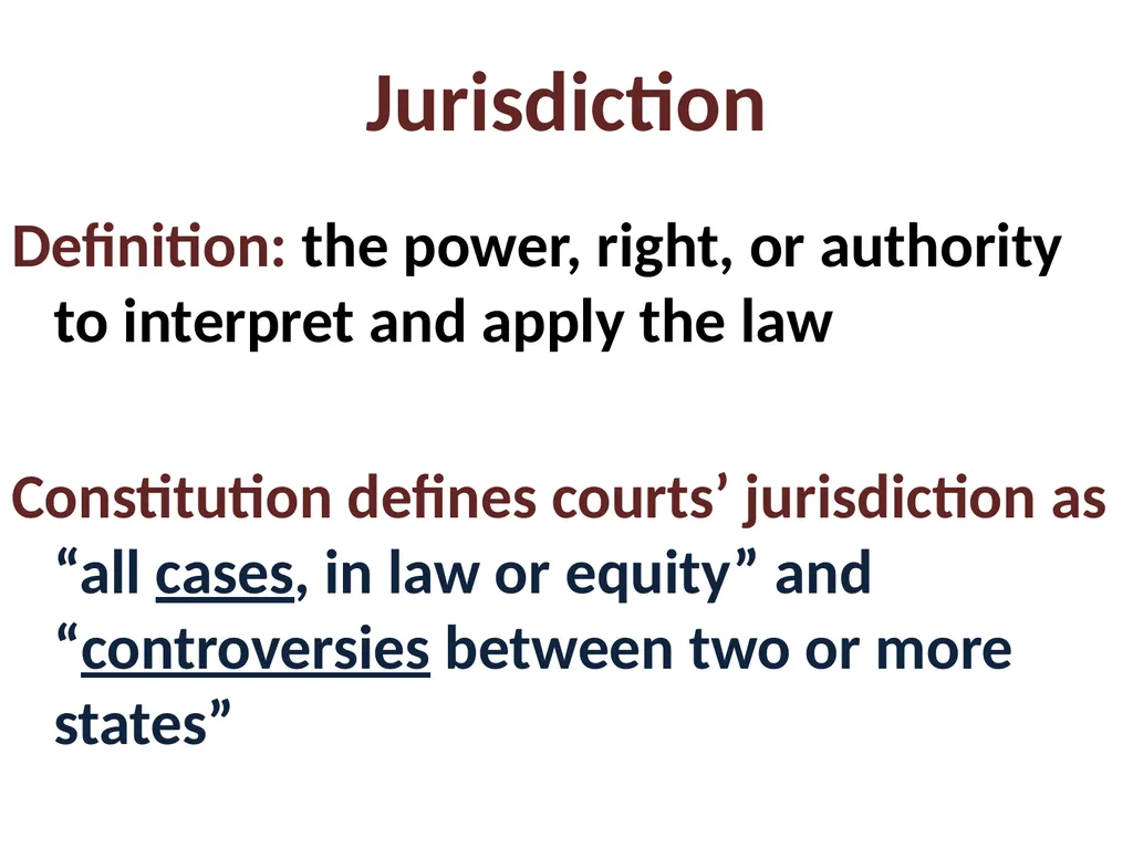 Threshold Doctrines “The most important thing we - slide 2 of 23