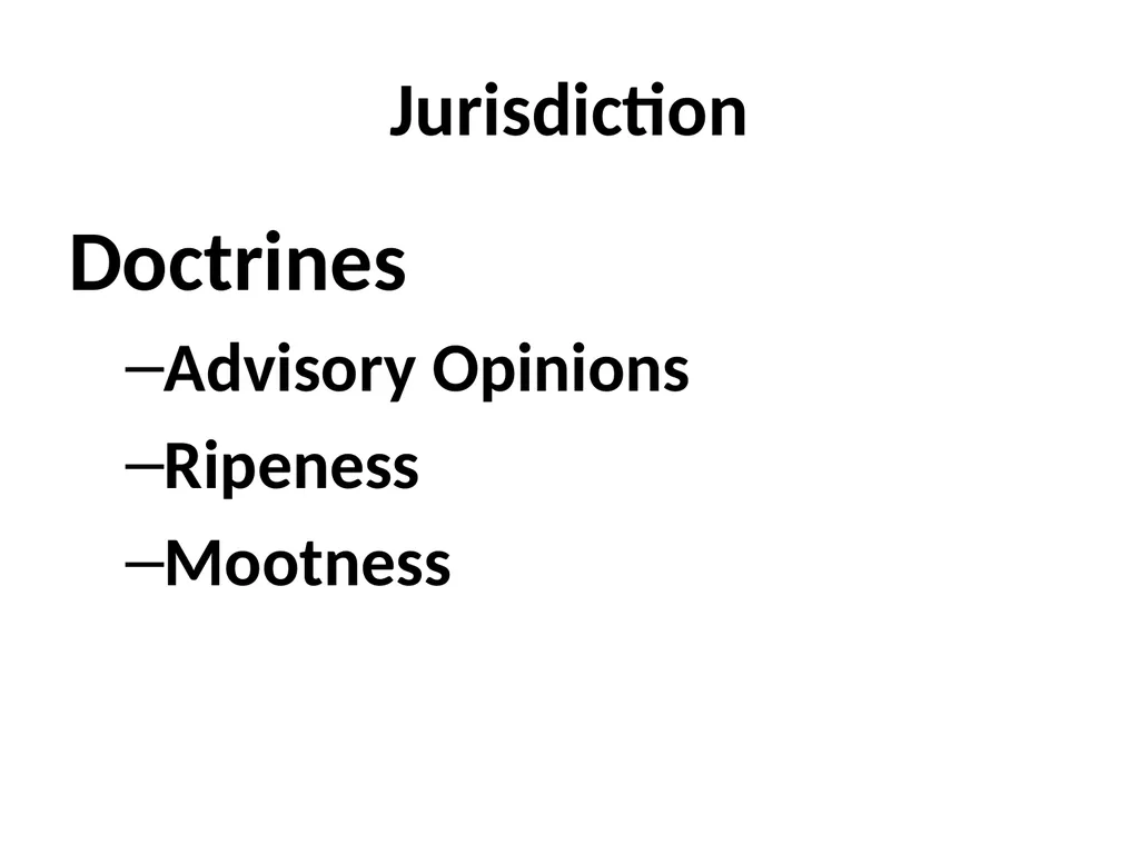 Threshold Doctrines “The most important thing we - slide 5 of 23