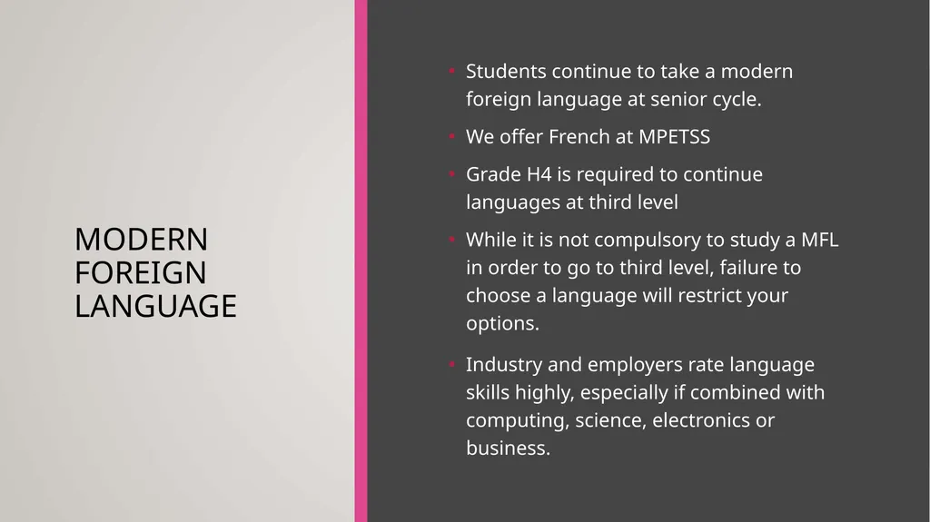 SENIOR CYCLE 2023-2025 OUR MISSION STATEMENT - slide 22 of 35