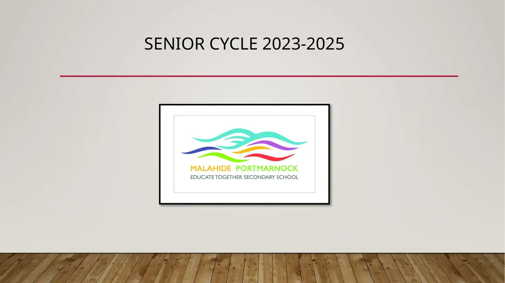 SENIOR CYCLE 2023-2025 OUR MISSION STATEMENT - slide 1 of 35