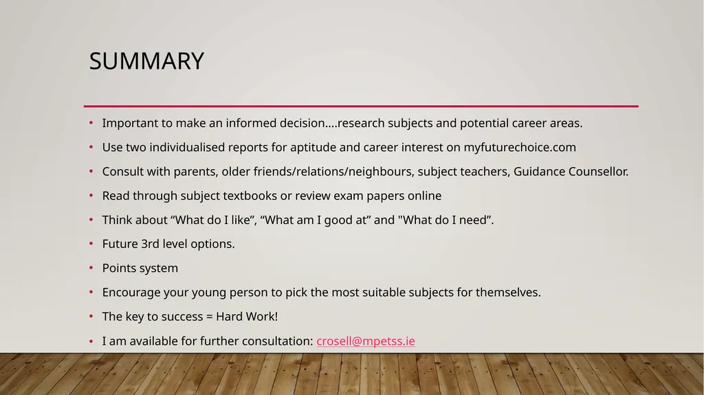 SENIOR CYCLE 2023-2025 OUR MISSION STATEMENT - slide 33 of 35