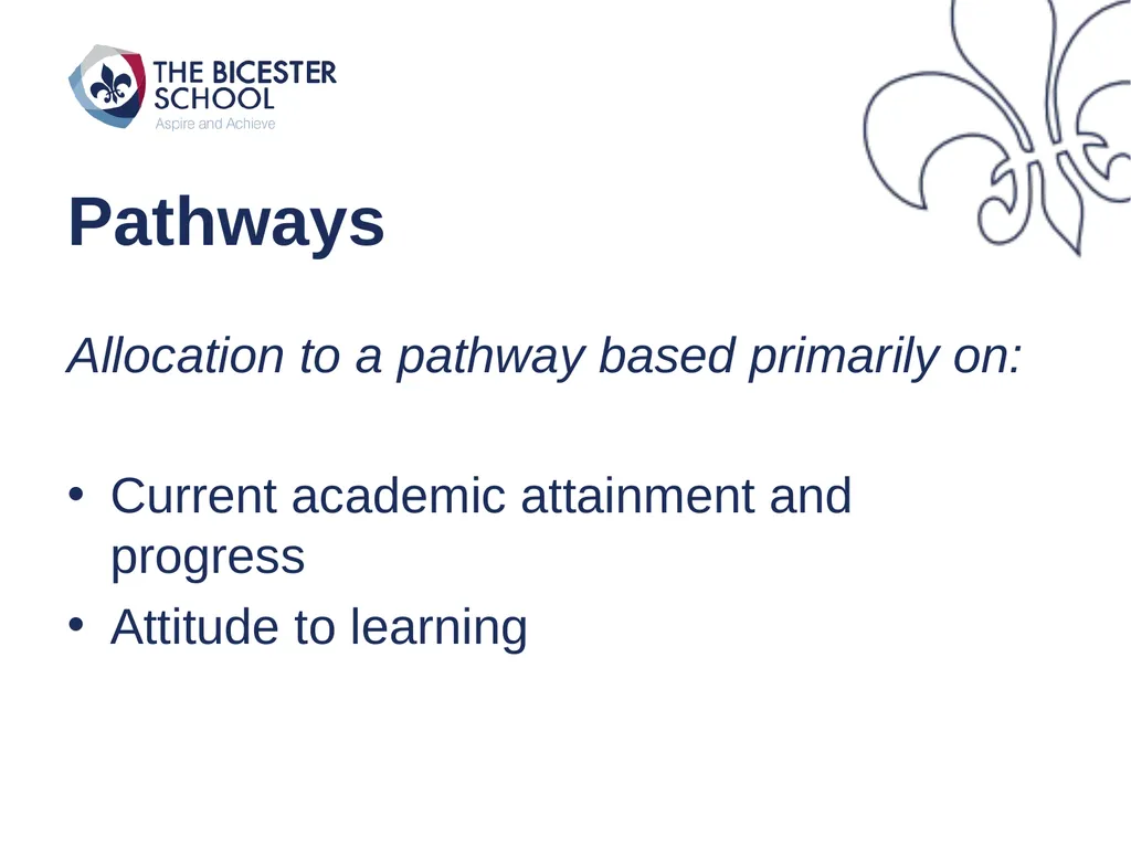 Welcome to Year 9 Pathways Key Elements Of The - slide 7 of 18