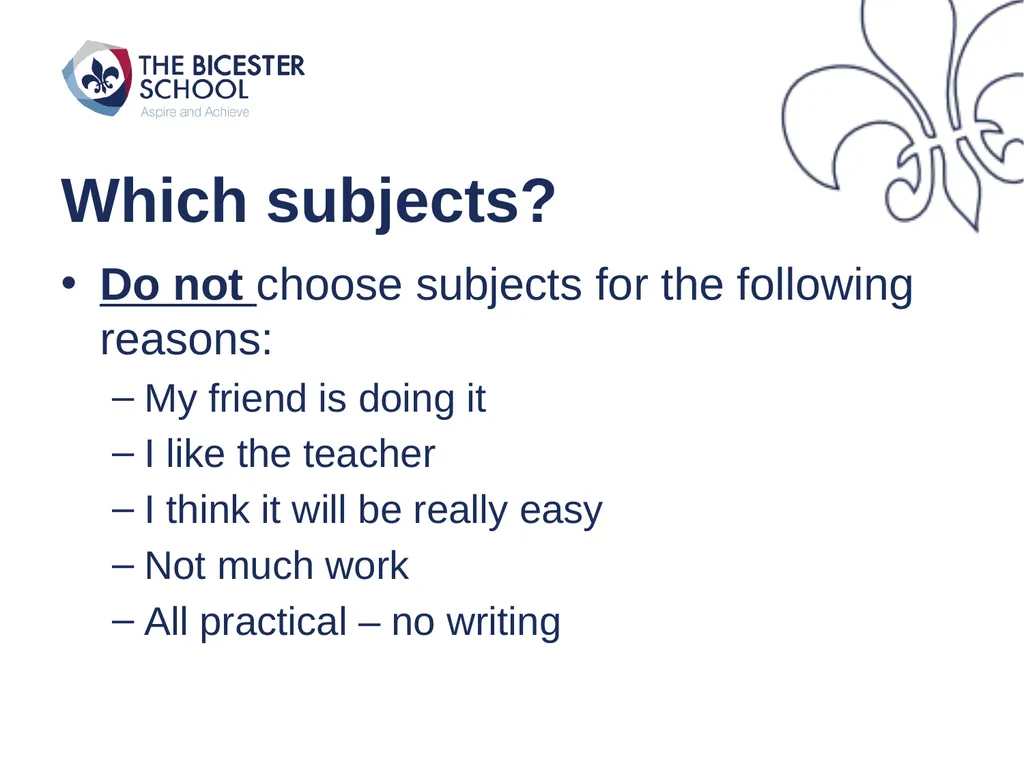 Welcome to Year 9 Pathways Key Elements Of The - slide 16 of 18