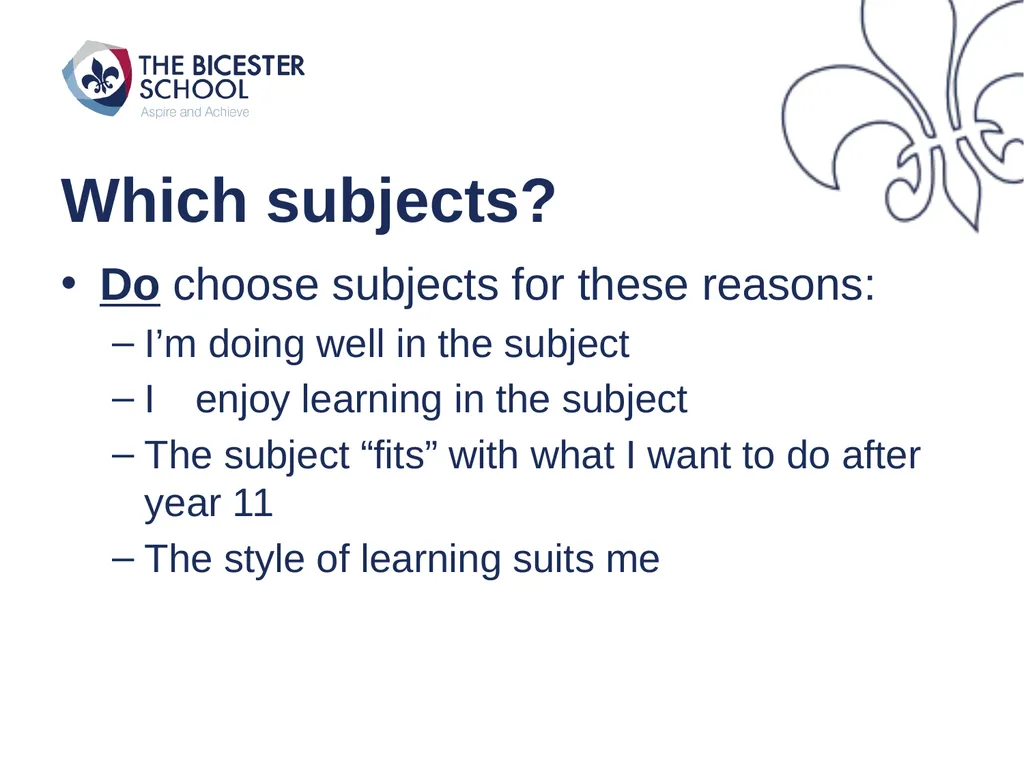 Welcome to Year 9 Pathways Key Elements Of The - slide 5 of 18