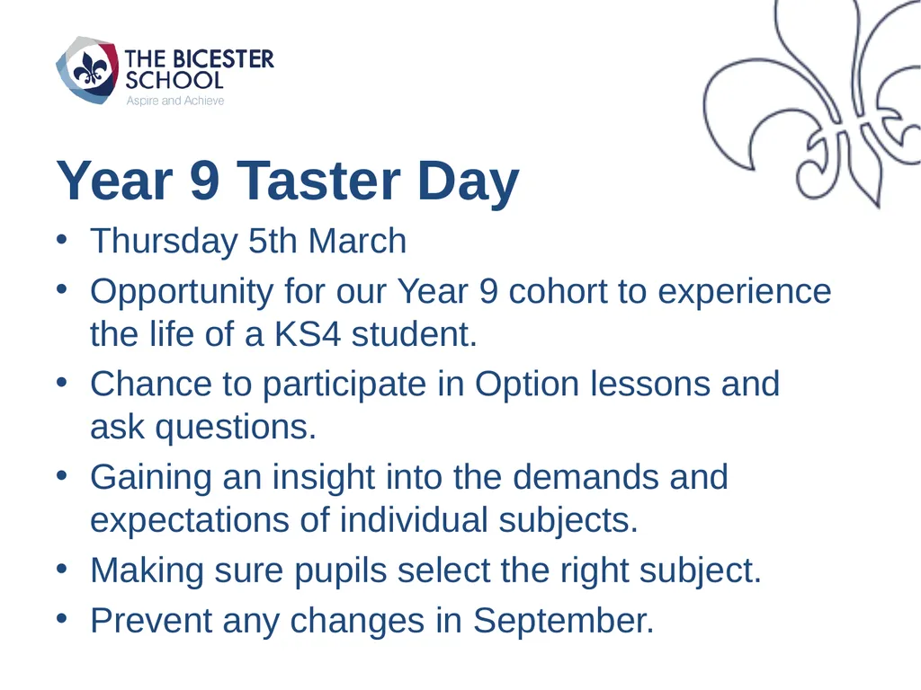 Welcome to Year 9 Pathways Key Elements Of The - slide 15 of 18