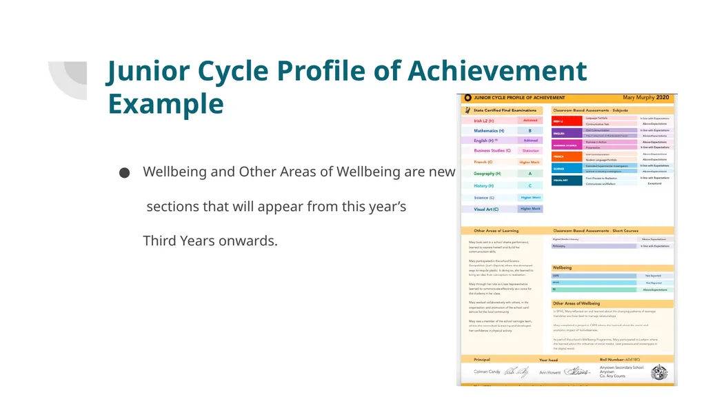 Junior Cycle Information A guide to the new Junior - slide 3 of 15
