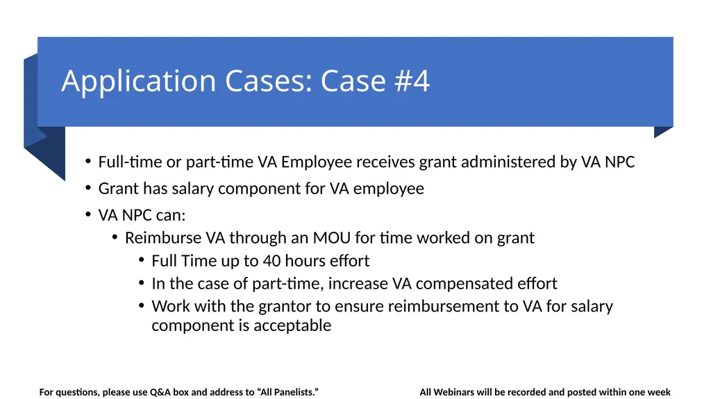 Guidance Regarding the Without Compensation (WOC) - slide 14 of 20