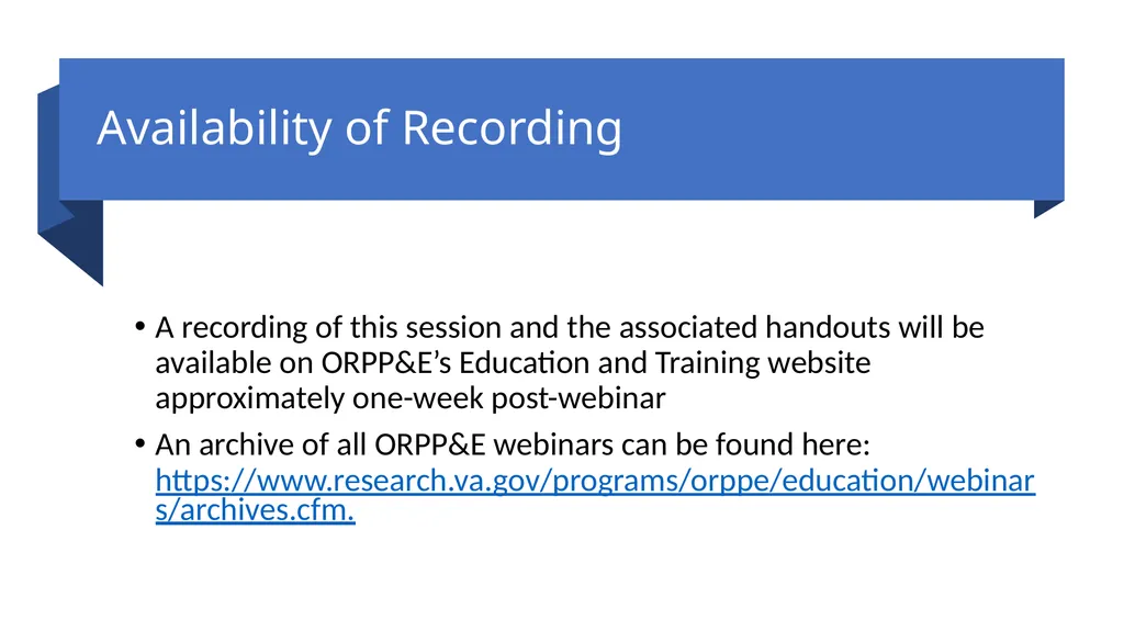 Guidance Regarding the Without Compensation (WOC) - slide 19 of 20