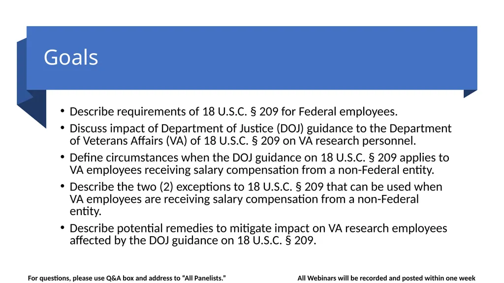 Guidance Regarding the Without Compensation (WOC) - slide 3 of 20