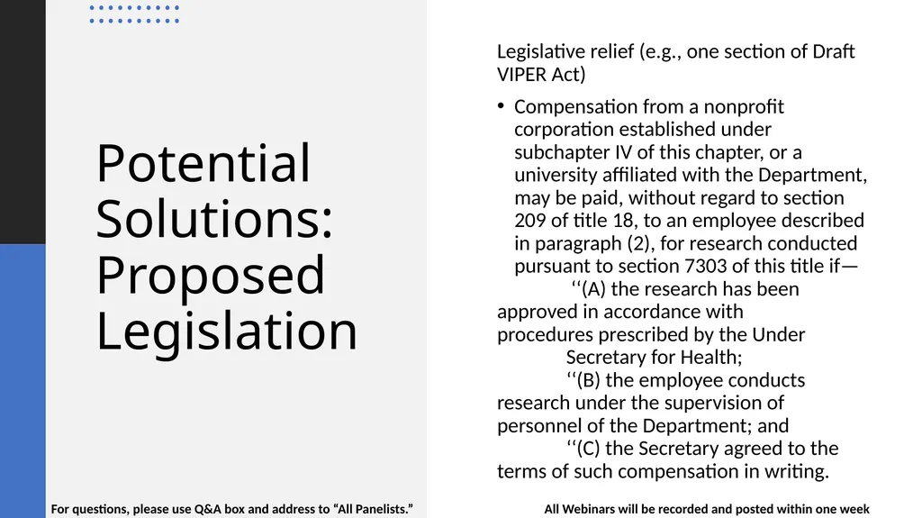 Guidance Regarding the Without Compensation (WOC) - slide 9 of 20