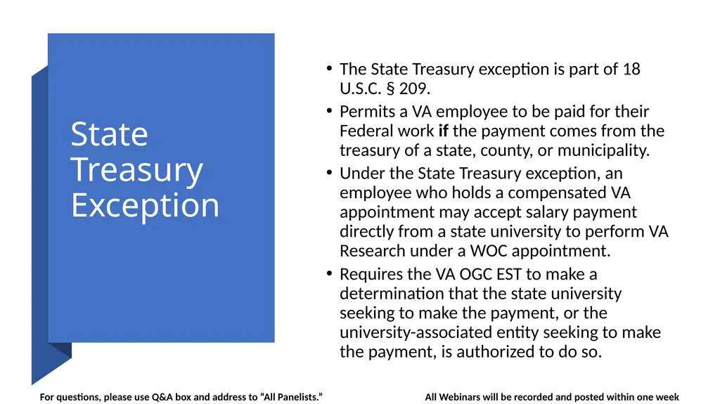 Guidance Regarding the Without Compensation (WOC) - slide 8 of 20