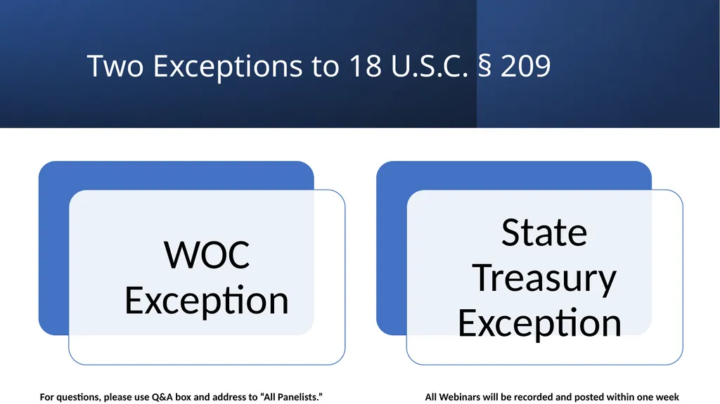 Guidance Regarding the Without Compensation (WOC) - slide 6 of 20