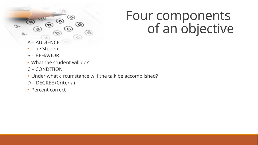 Assessment Boot camp Presented by: Amanda Chapman - slide 7 of 35