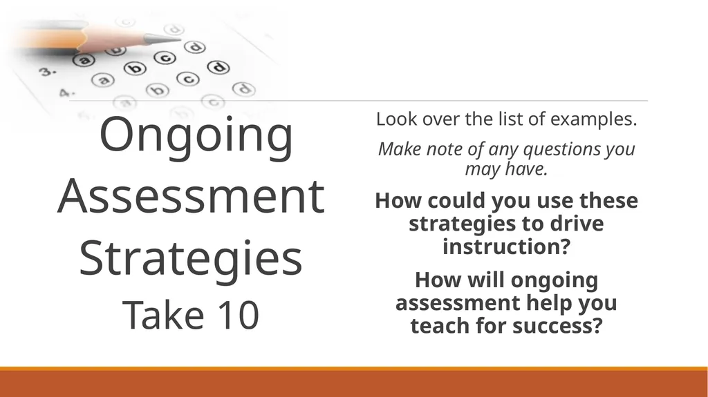 Assessment Boot camp Presented by: Amanda Chapman - slide 22 of 35