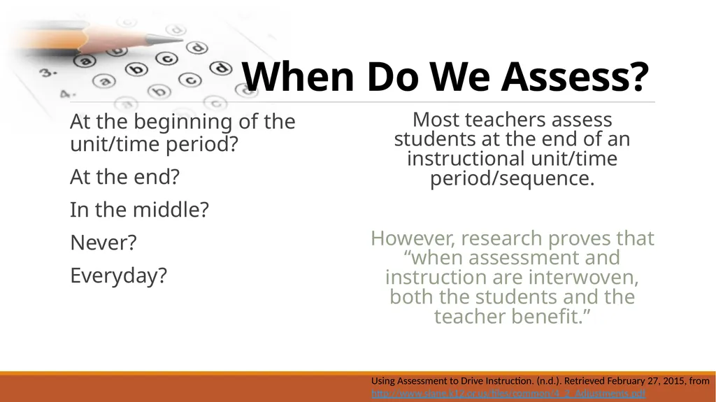 Assessment Boot camp Presented by: Amanda Chapman - slide 18 of 35