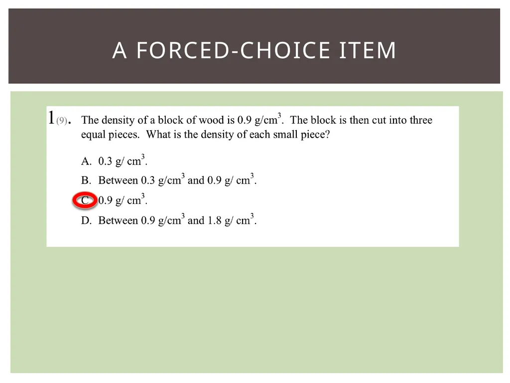 Review of BAS Learning progression Item design - slide 17 of 28