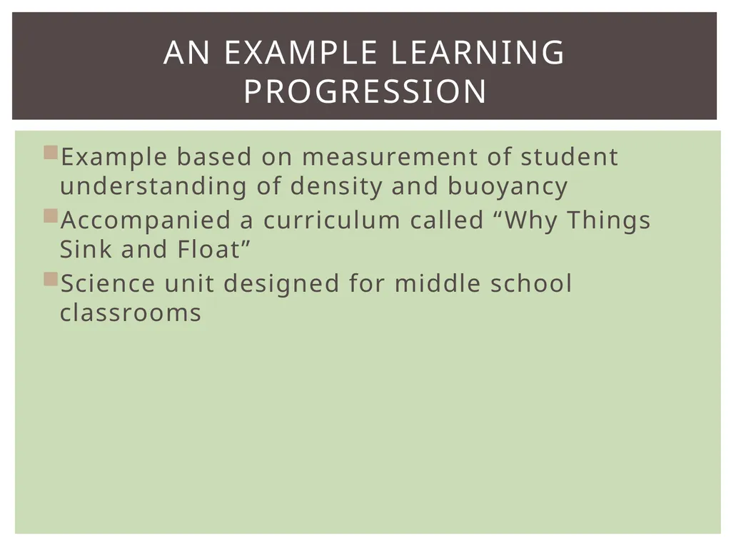 Review of BAS Learning progression Item design - slide 12 of 28