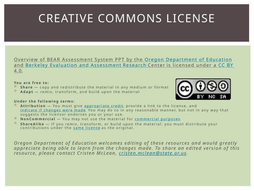 Review of BAS Learning progression Item design - slide 28 of 28