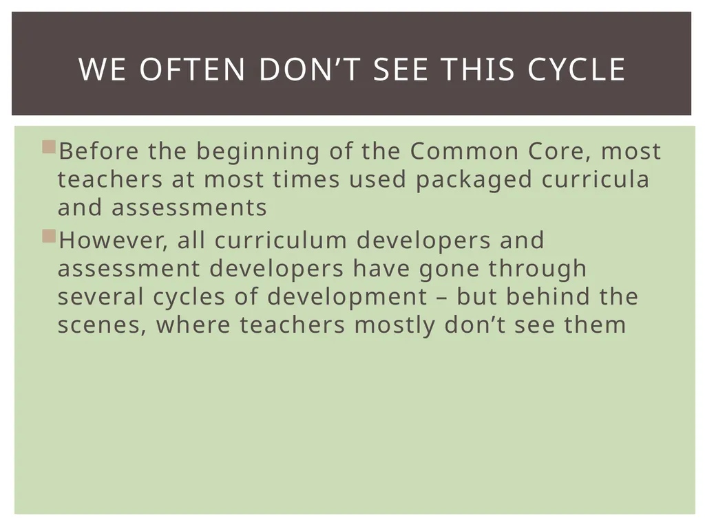 Review of BAS Learning progression Item design - slide 9 of 28