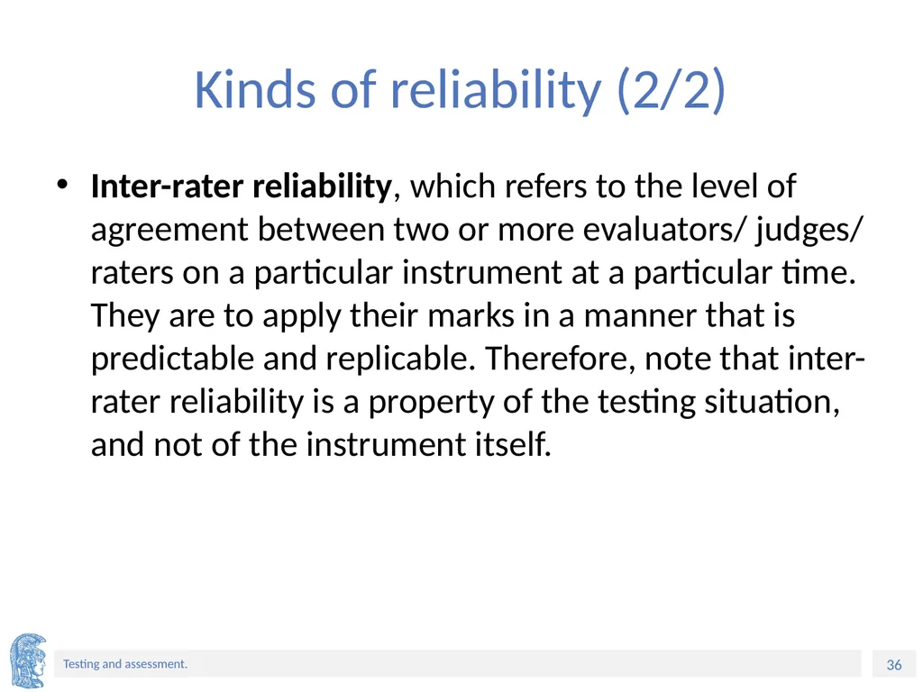 ELT Methods and Practices Unit 9: Testing and - slide 36 of 46