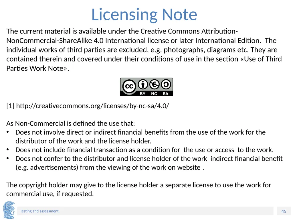 ELT Methods and Practices Unit 9: Testing and - slide 45 of 46