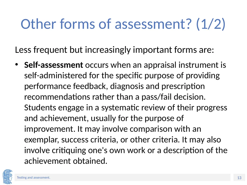 ELT Methods and Practices Unit 9: Testing and - slide 13 of 46