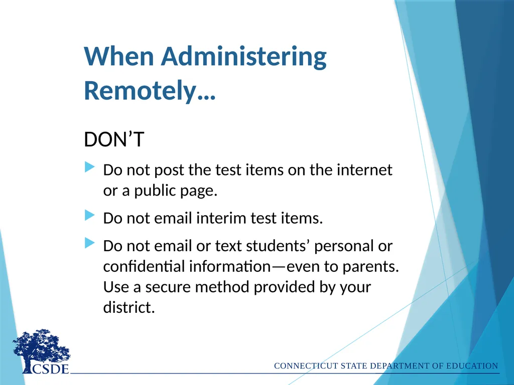 Administering Interim Assessments Remotely Dr. - slide 22 of 26
