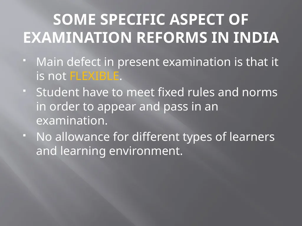 EXAMINATION REFORMS BY DR.GOGGI GUPTA M.SC - slide 6 of 22