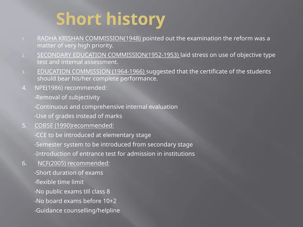 EXAMINATION REFORMS BY DR.GOGGI GUPTA M.SC - slide 4 of 22
