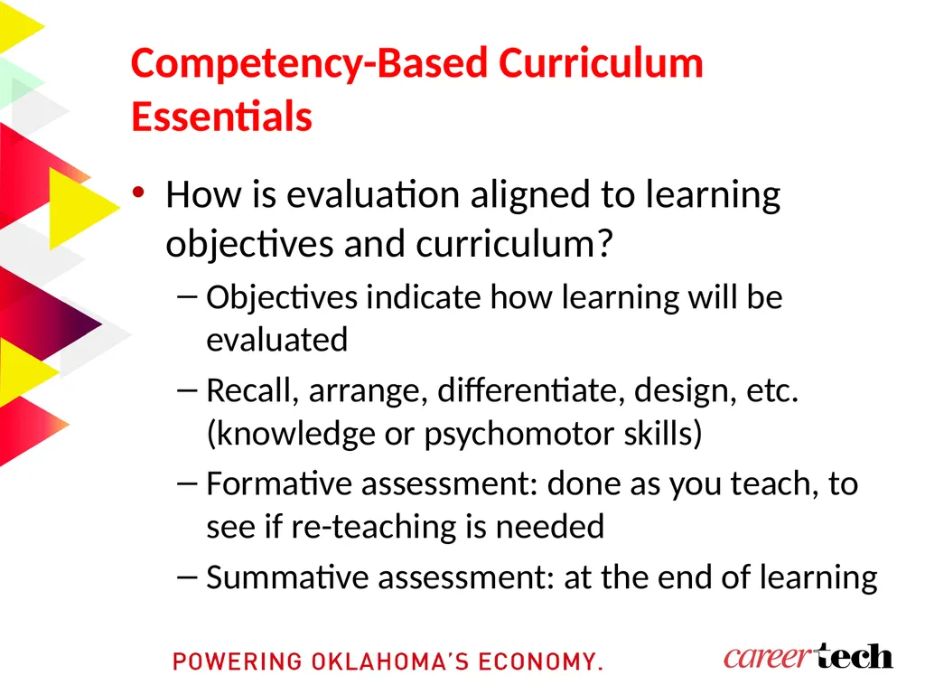 Overview of Competency-Based Curriculum Essentials - slide 6 of 11