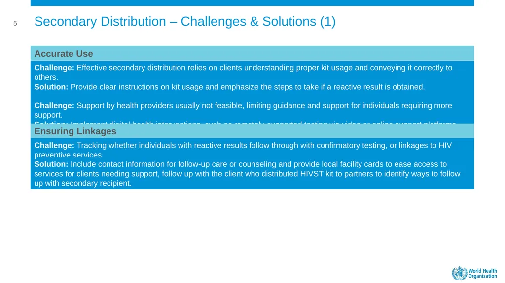 MODULE 5: FACILITY BASED HIVST DISTRIBUTION - slide 10 of 13