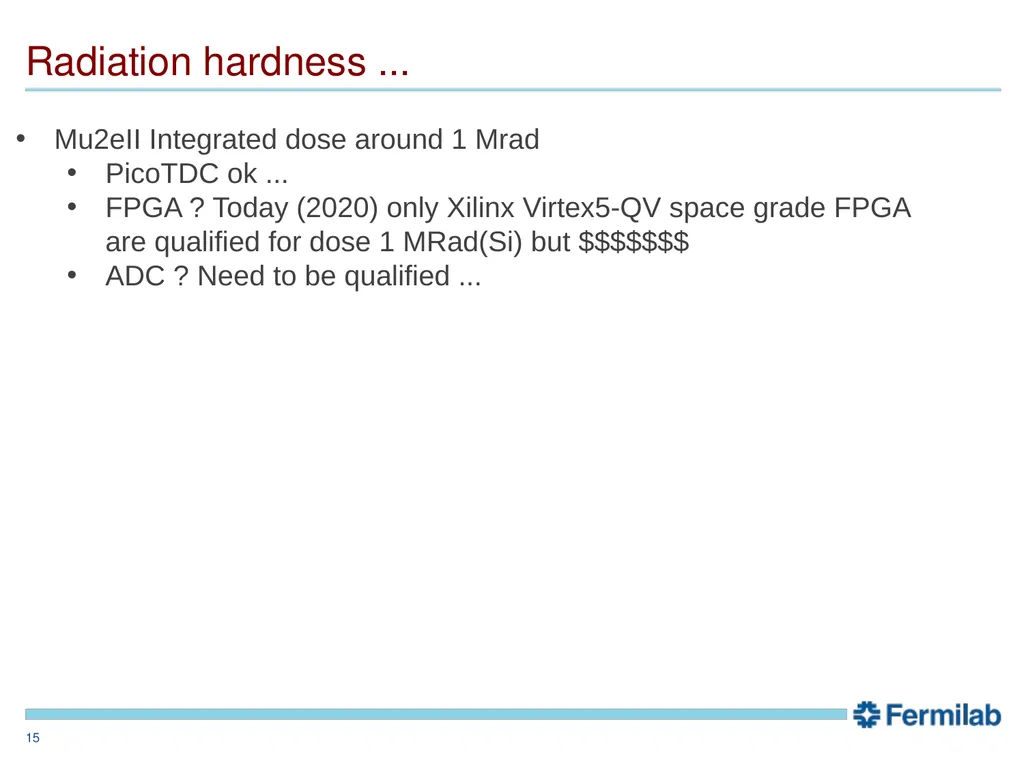 Mu2eII calorimeter readout: sparse ideas F. - slide 15 of 16