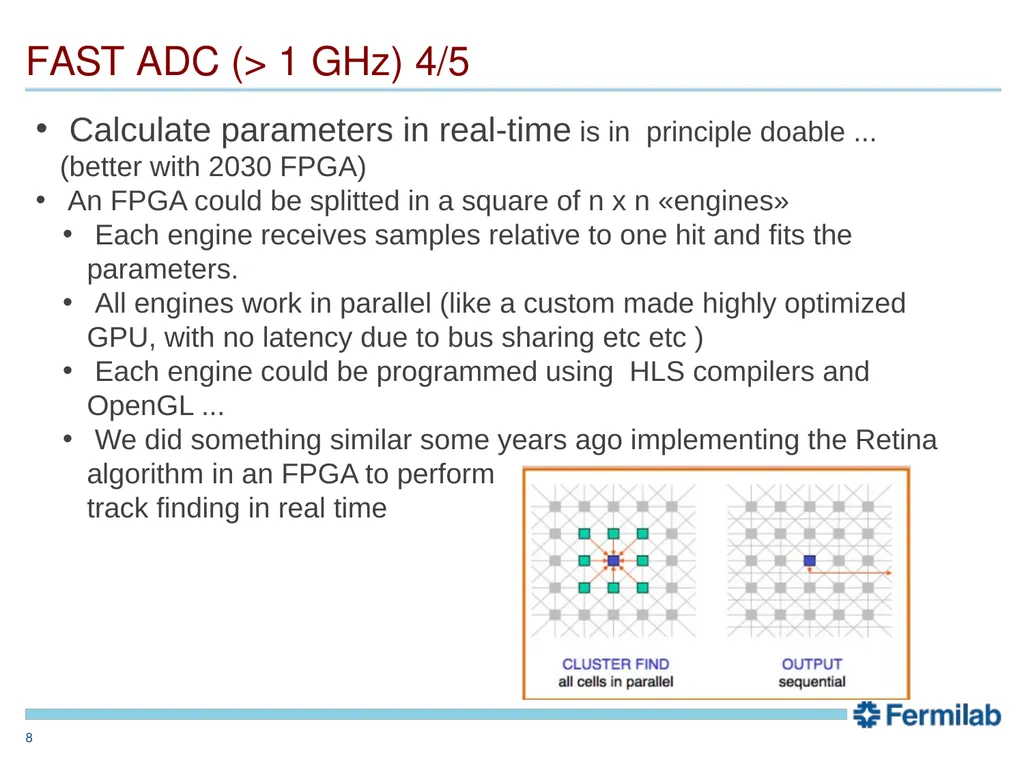 Mu2eII calorimeter readout: sparse ideas F. - slide 8 of 16