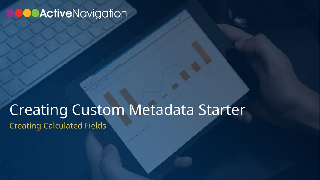 Creating Custom Metadata Starter Creating - slide 1 of 12
