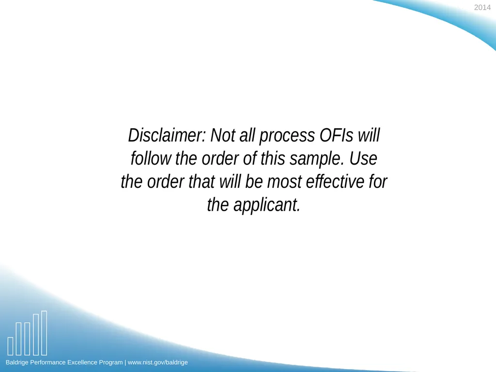 Polishing Feedback Comments Sample 2: Process OFI - slide 10 of 10