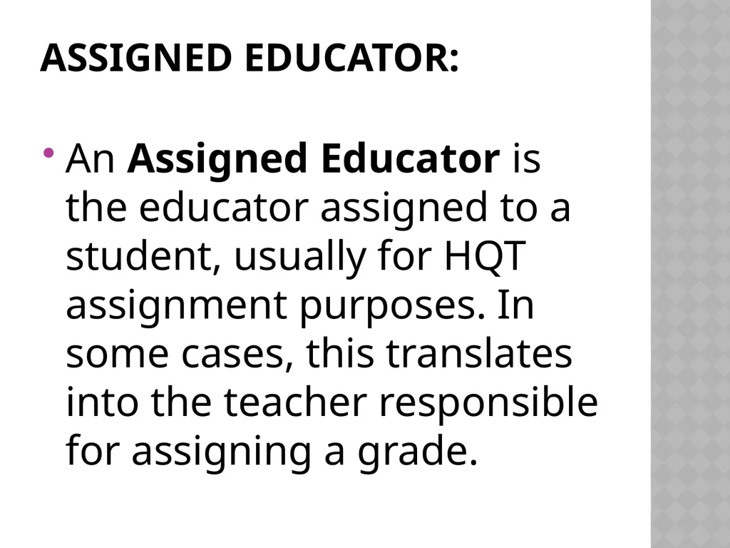 Ohio “Teacher/Student Data Linkage” definitions - slide 3 of 8