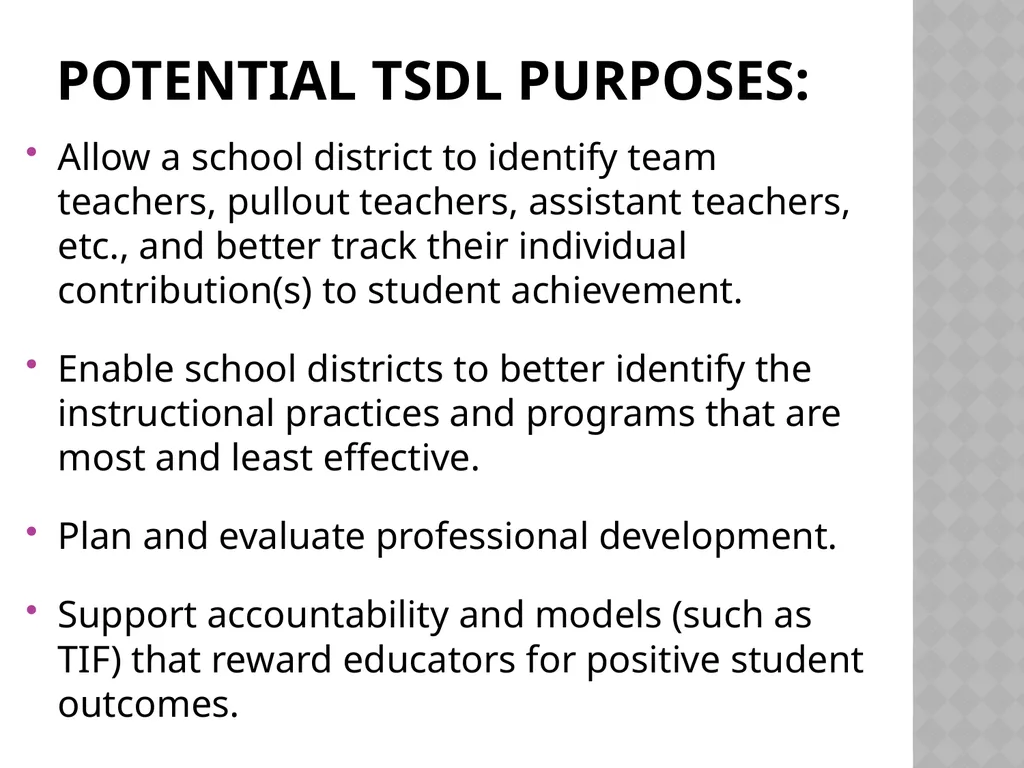 Ohio “Teacher/Student Data Linkage” definitions - slide 7 of 8