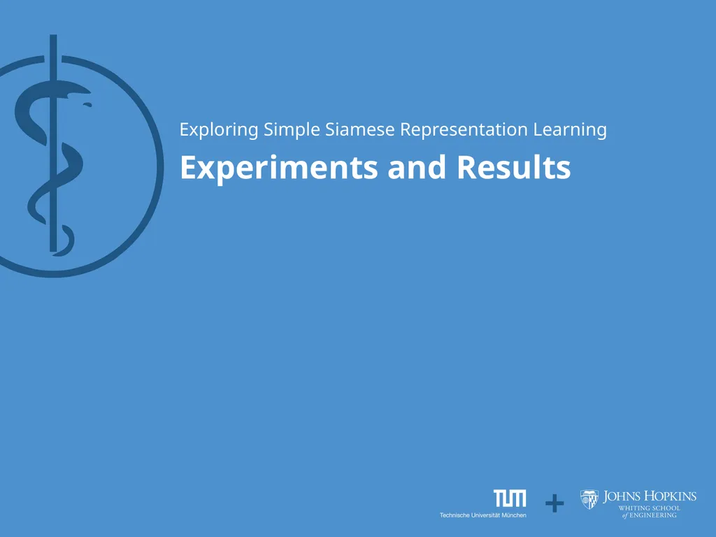 Exploring Simple Siamese Representation Learning - slide 18 of 29