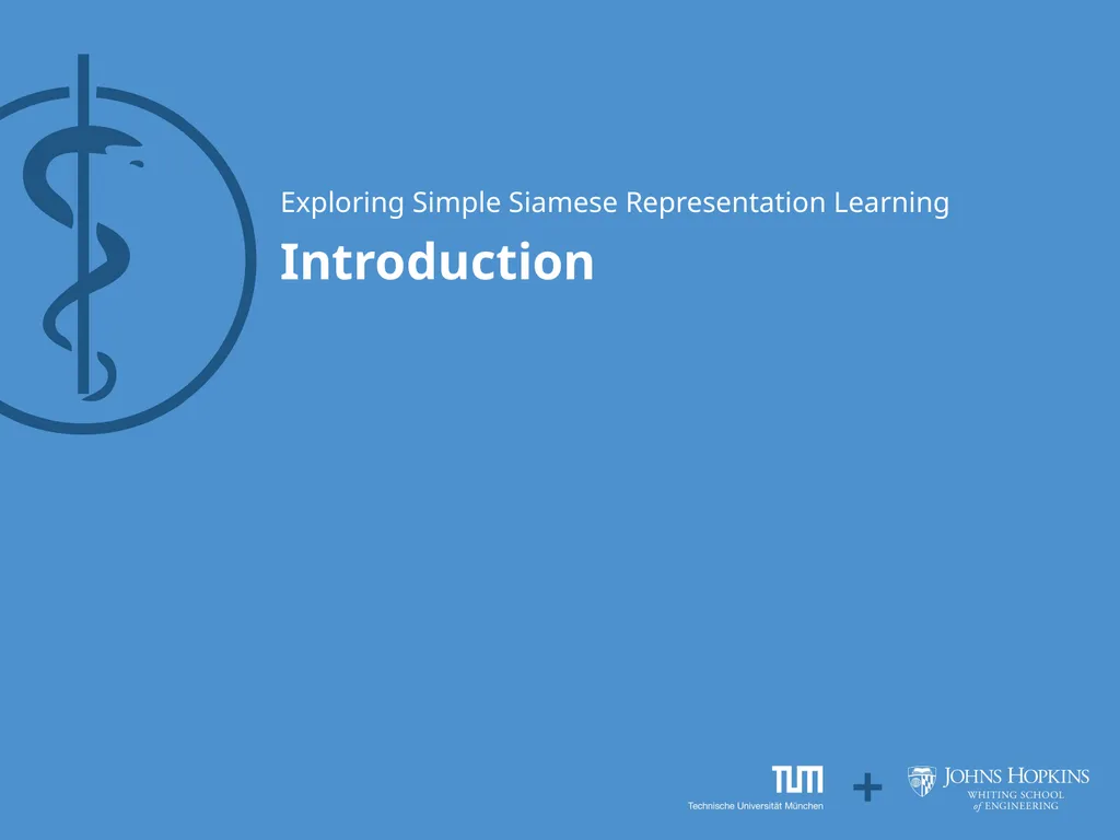 Exploring Simple Siamese Representation Learning - slide 2 of 29