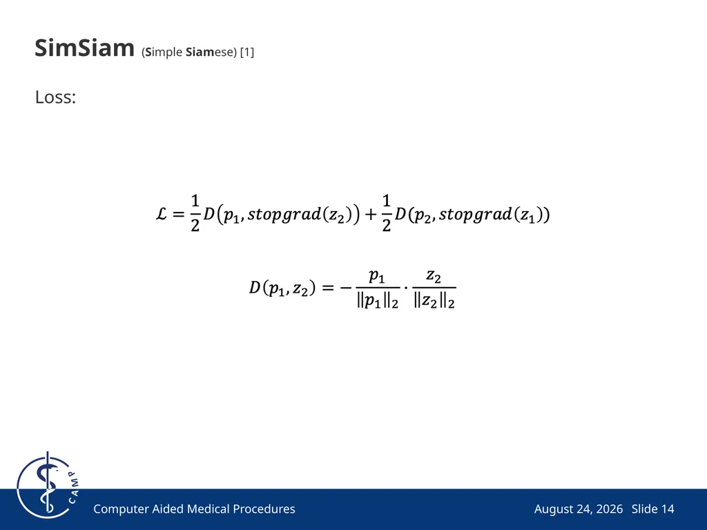 Exploring Simple Siamese Representation Learning - slide 14 of 29