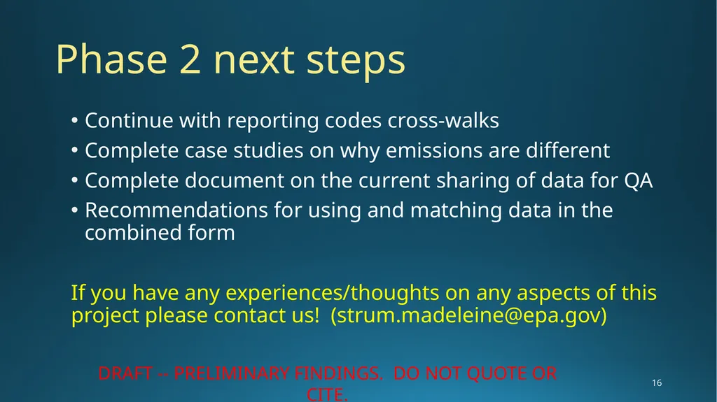 Combined Air Emissions Reporting (CAER) for the - slide 16 of 16