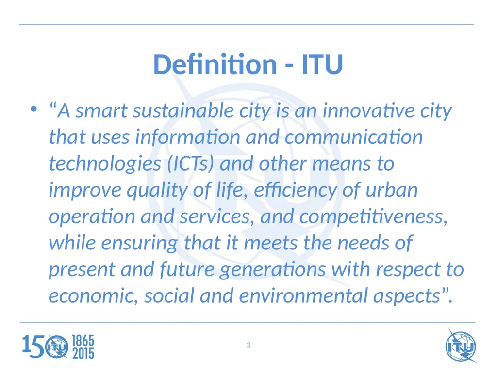 ITU Regional Standardization Forum For Africa - slide 3 of 15
