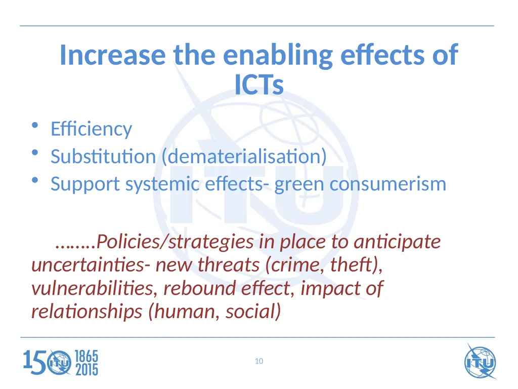 ITU Regional Standardization Forum For Africa - slide 10 of 15