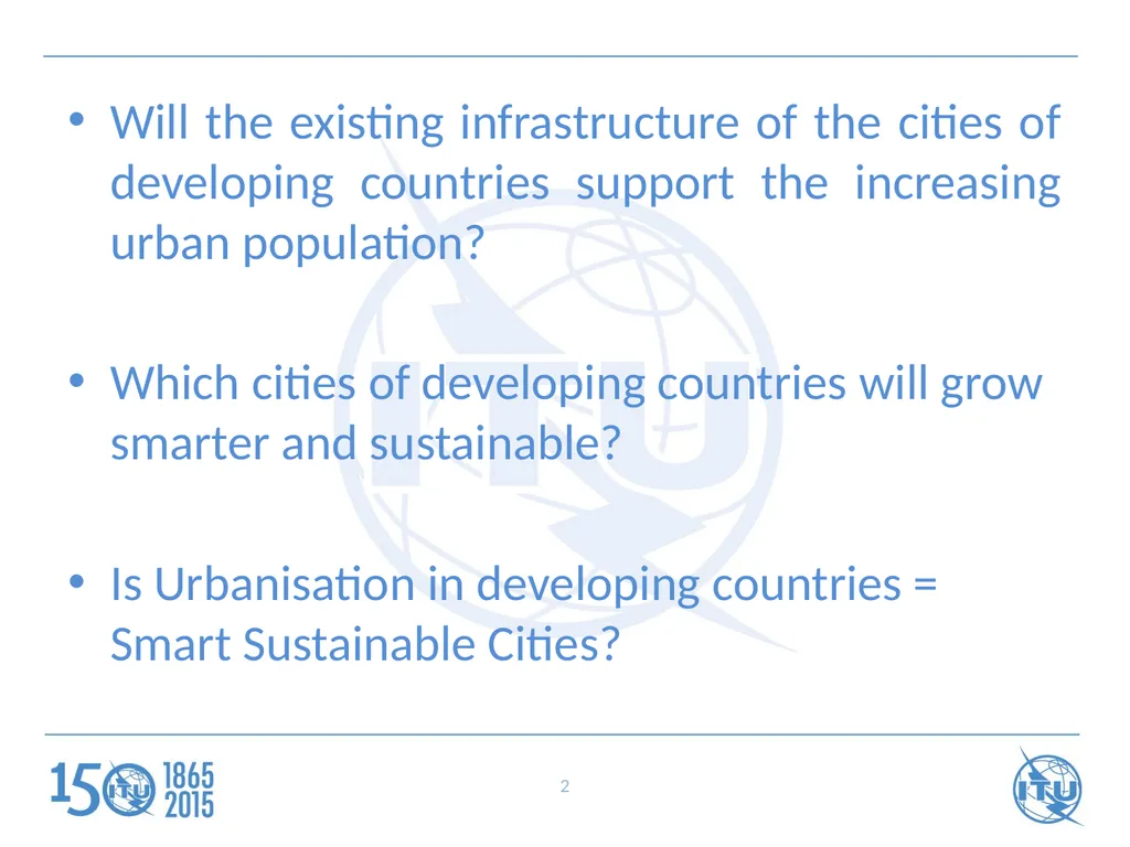 ITU Regional Standardization Forum For Africa - slide 2 of 15